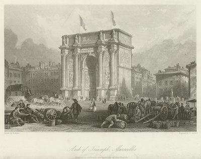 Arc de Triomphe, Marseille - Thomas Allom